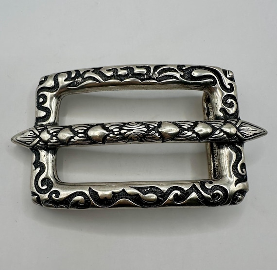 Rectangular, Vintage, Interchangeable Belt Buckle… - image 1