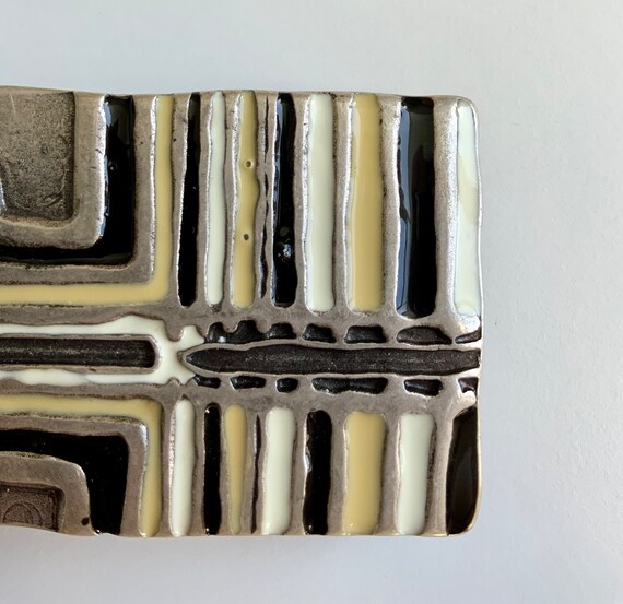 Beautiful Rectangle Patterned Retro Neutrals Abst… - image 7