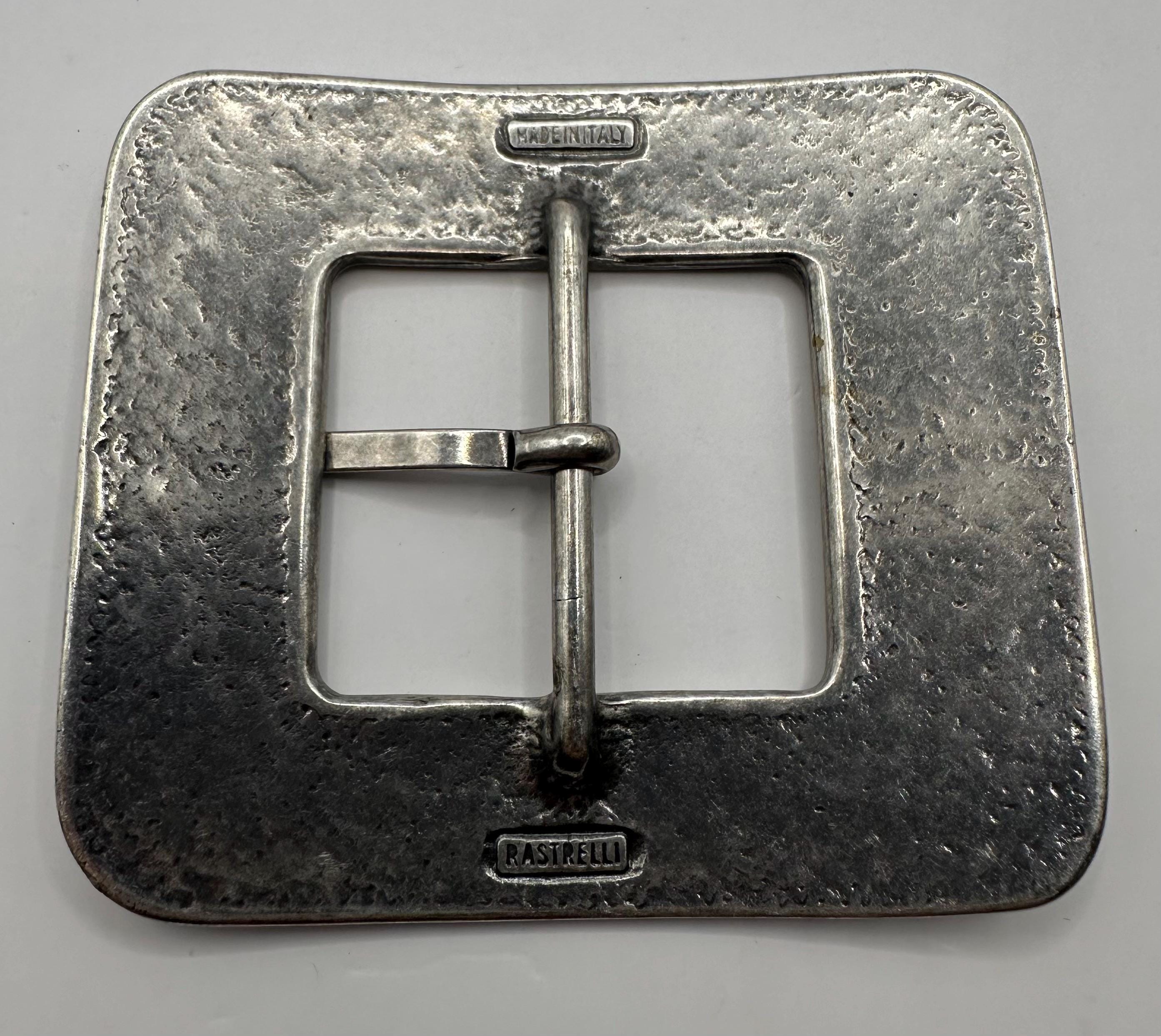 Vintage Interchangeable Rounded Edge Square Centre Bar Belt  display picture 3