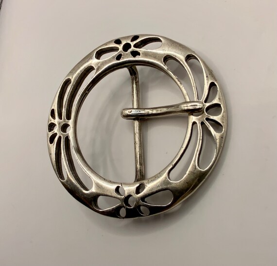 Large Circle Centre Bar Interchangeable Belt Buck… - image 7