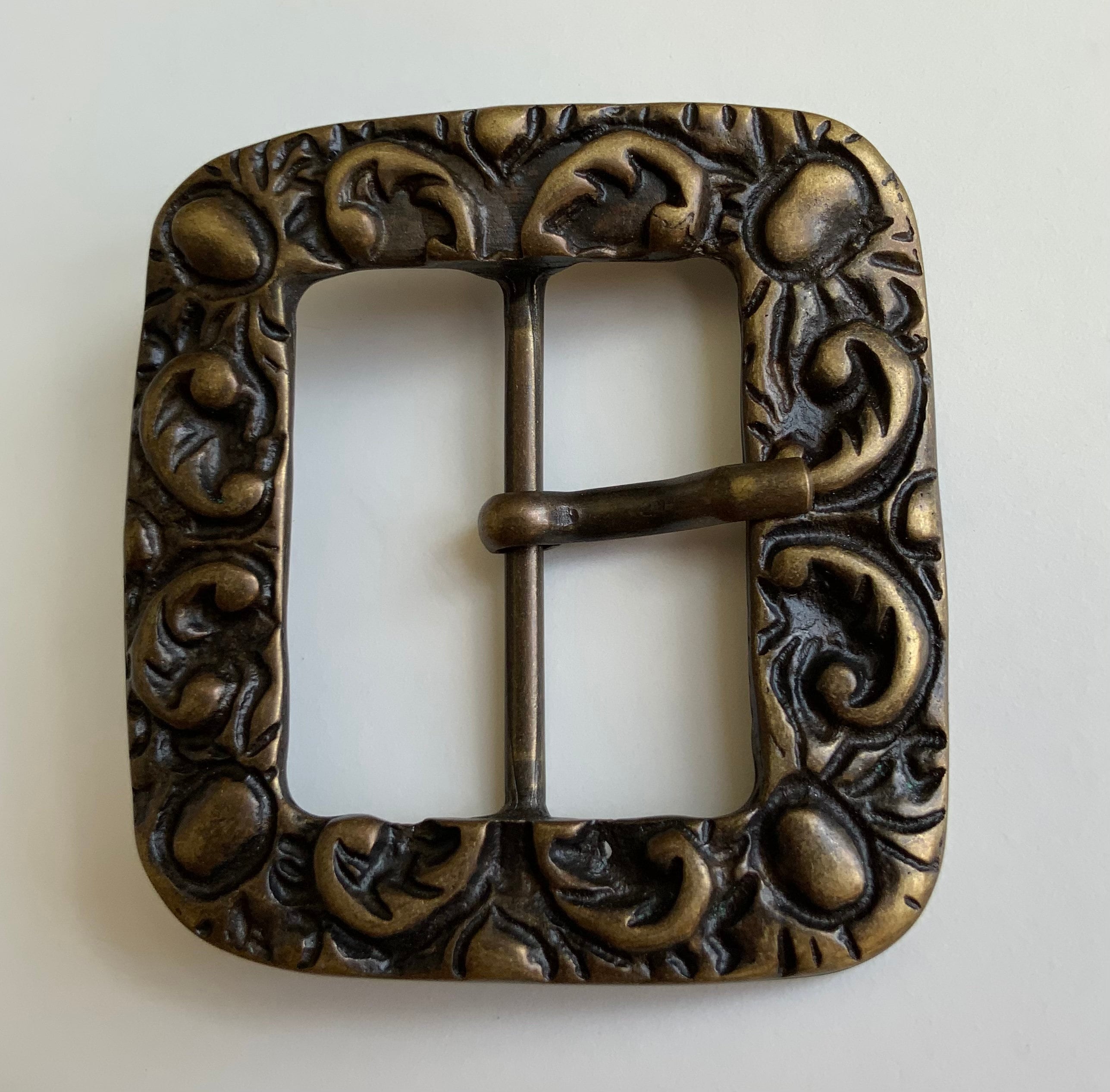 English sterling gargoyle Victorian belt buckle Victorian Sterling Silver Original Vintage Belt Buckles for  main image 3