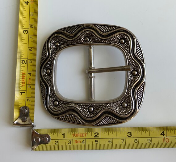 Vintage Rounded Rectangular Abstract Wavy Pattern… - image 2