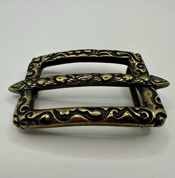 Rectangular, Vintage, Interchangeable Belt Buckle… - image 2
