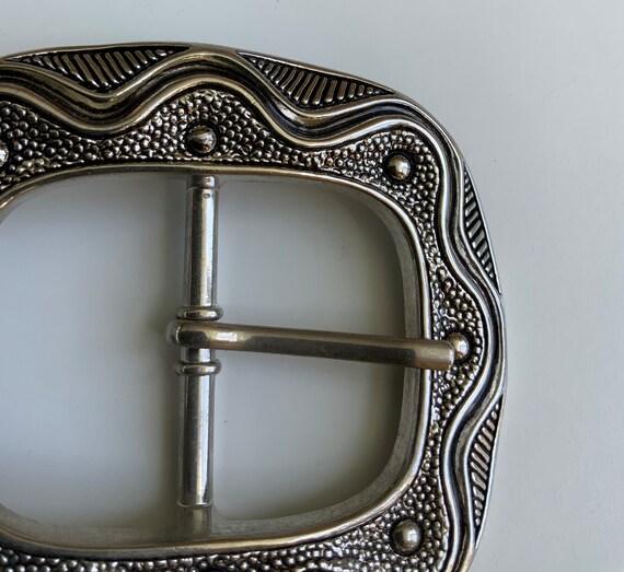 Vintage Rounded Rectangular Abstract Wavy Pattern… - image 4