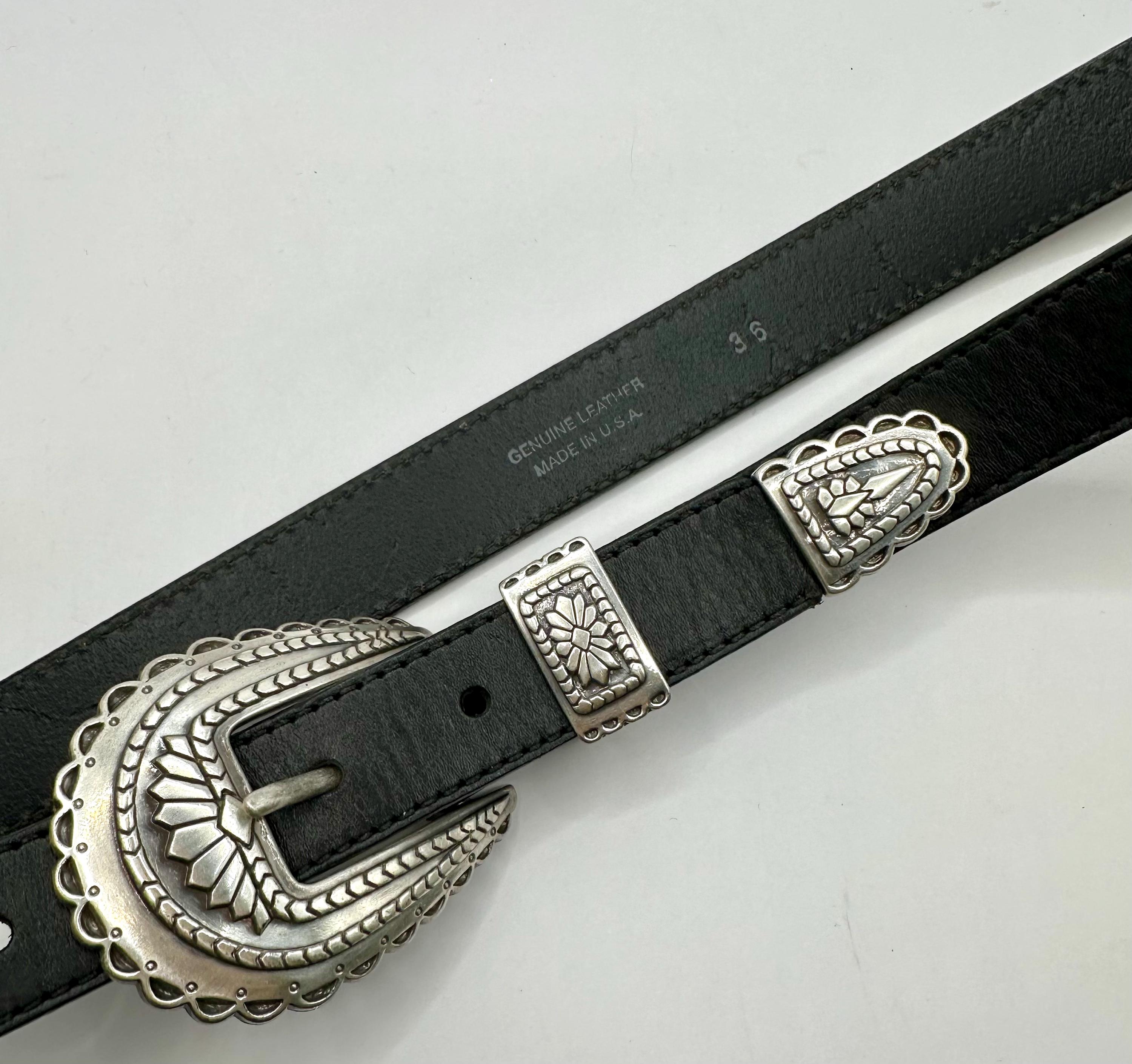 Vintage Western 3 Piece Buckle Set Vintage 1 Inch 25 Mm 