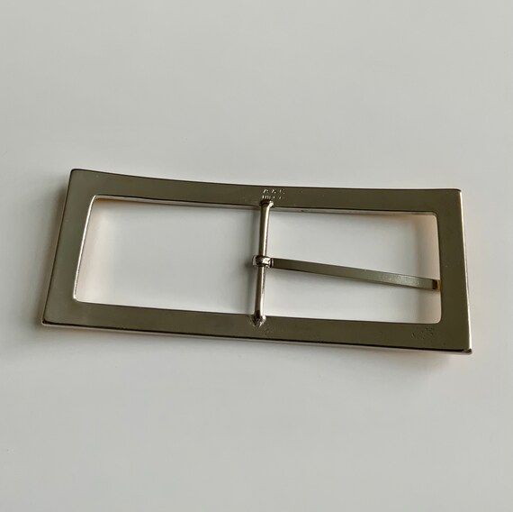 Large Primary Yellow Rectangular Centre Bar Belt … - image 8