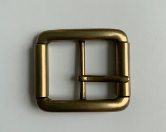 Vintage 1970s Pierre Cardin MOD BREV Retro  Belt Brass Gold Tone Buckl Vintage 1970s Pierre Cardin MOD BREV Retro Reversible Belt  main image 3