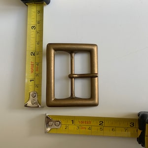 Vintage Solid Brass, Bespoke, Men’s classic, centre bar, Belt Buckle. Made in Italy