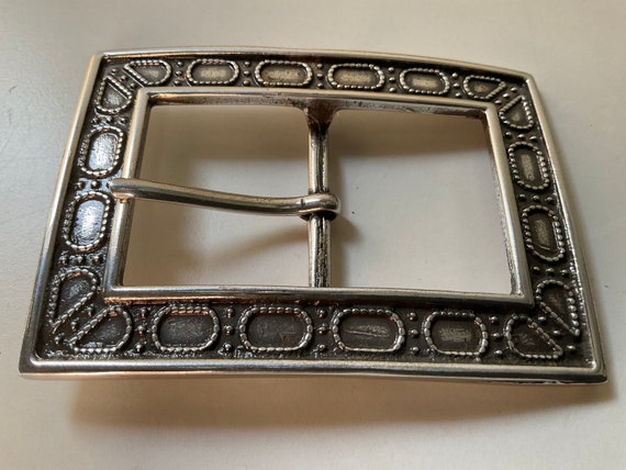 Rare Rectangular centre bar belt buckle with uniq… - image 6