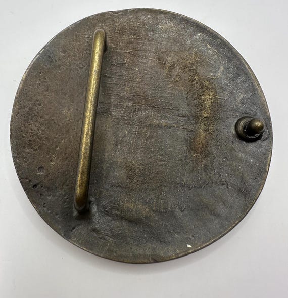 Large Circle Abstract Pattern Dots Belt Buckle, I… - image 5