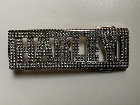 Harley Davidson Belt with unique patterns and designs. Handmade/hand-stitched Black Top Grain Leather Belt With  main image 3