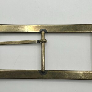 Vintage Long Rectangular Interchangeable Belt Buckle Centre Bar Orange ...