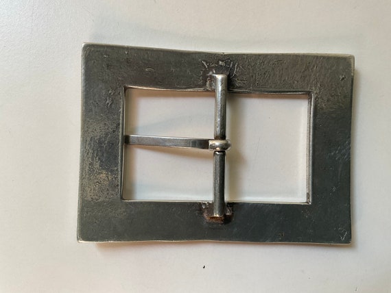 Rare Rectangular centre bar belt buckle with uniq… - image 4