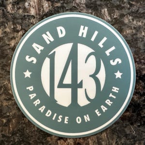 4&quot;x4&quot; Car Decal - Sand Hills 143 Graphic, Scituate, MA