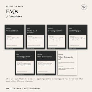 Apartment Instagram Templates, 30 Editable Canva Social Media Templates for Property Managers | Modern Edit image 13