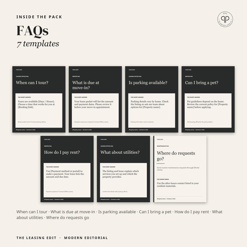Apartment Instagram Templates, 30 Editable Canva Social Media Templates for Property Managers | Modern Edit image 13