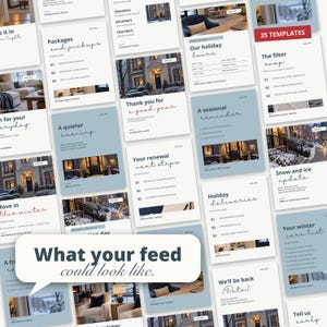 Instagram Templates, Editable Canva Social Media Posts for Property Managers & Leasing Offices | The Winter Edit, Seasonal Templates image 2