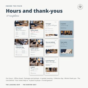 Instagram Templates, Editable Canva Social Media Posts for Property Managers & Leasing Offices | The Winter Edit, Seasonal Templates image 16