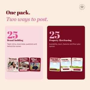 Instagram Templates for Property Managers, 50 Editable Canva Posts for Landlords, Leasing Offices & Rentals zdjęcie 10