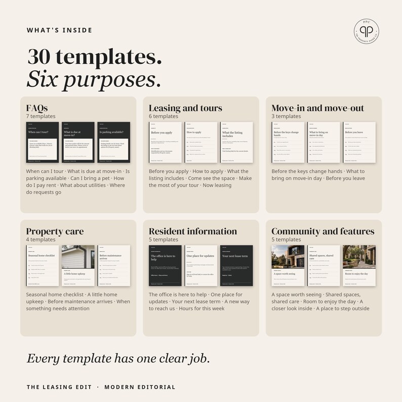 Apartment Instagram Templates, 30 Editable Canva Social Media Templates for Property Managers | Modern Edit image 4