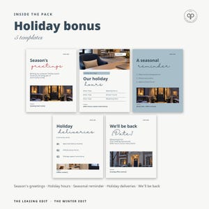 Instagram Templates, Editable Canva Social Media Posts for Property Managers & Leasing Offices | The Winter Edit, Seasonal Templates image 18