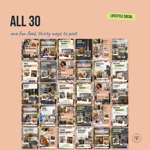 30 Editable Canva Instagram Templates for Leasing Offices, Property Managers (Lifestyle Social Style) imagem 11