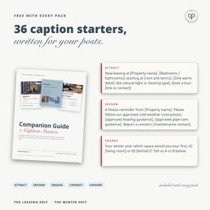 Instagram Templates, Editable Canva Social Media Posts for Property Managers & Leasing Offices | The Winter Edit, Seasonal Templates image 8