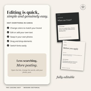 Apartment Instagram Templates, 30 Editable Canva Social Media Templates for Property Managers | Modern Edit image 12