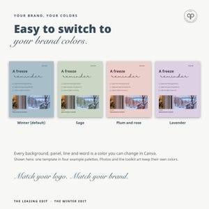 Instagram Templates, Editable Canva Social Media Posts for Property Managers & Leasing Offices | The Winter Edit, Seasonal Templates image 19