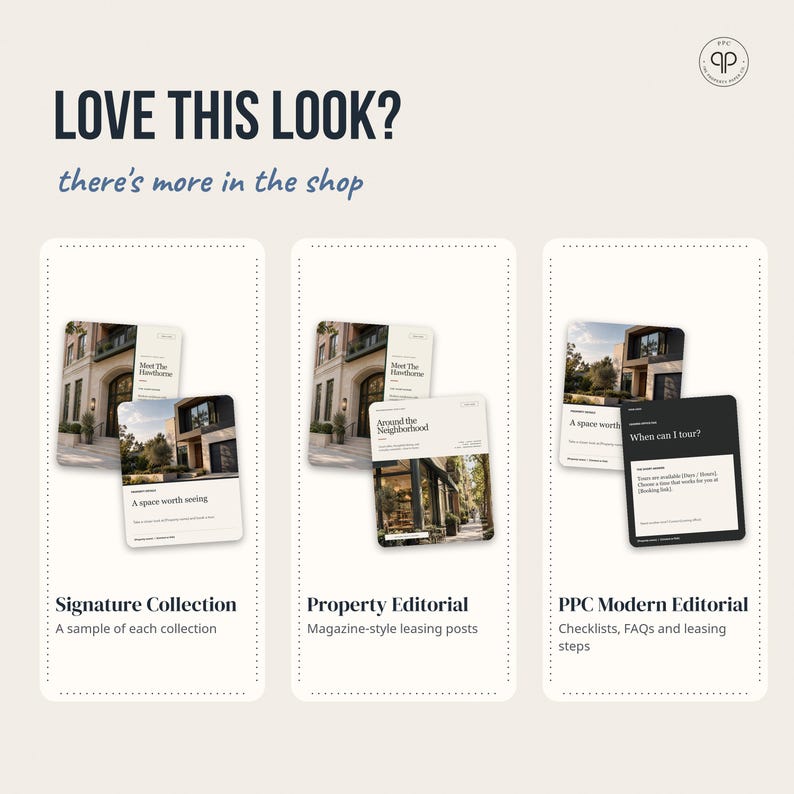 30 Editable Canva Instagram Templates for Leasing Offices, Property Managers (Lifestyle Social Style) imagem 9