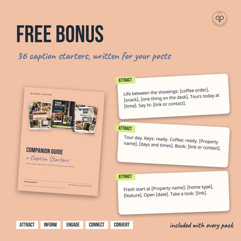 30 Editable Canva Instagram Templates for Leasing Offices, Property Managers (Lifestyle Social Style) imagem 8