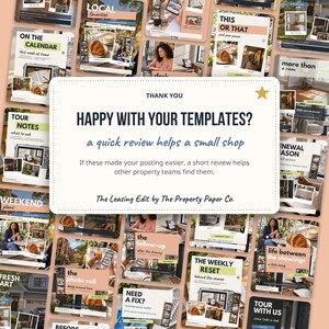 30 Editable Canva Instagram Templates for Leasing Offices, Property Managers (Lifestyle Social Style) imagem 10