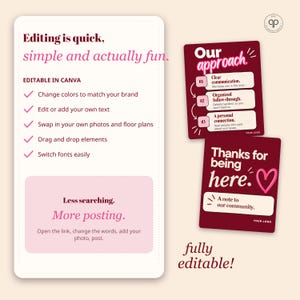 Instagram Templates for Property Managers, 50 Editable Canva Posts for Landlords, Leasing Offices & Rentals zdjęcie 4