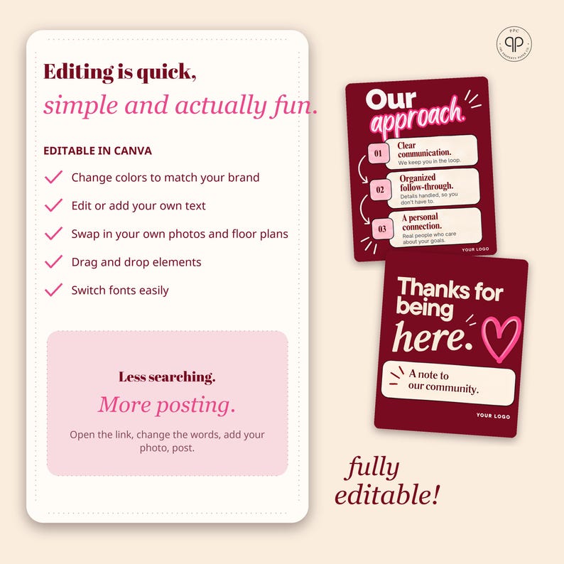 Instagram Templates for Property Managers, 50 Editable Canva Posts for Landlords, Leasing Offices & Rentals zdjęcie 4