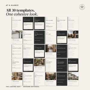 Apartment Instagram Templates, 30 Editable Canva Social Media Templates for Property Managers | Modern Edit image 3