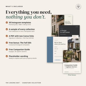 Apartment Instagram Templates Sampler, 30 Editable Canva Posts | Signature Collection image 3