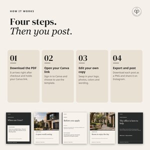 Apartment Instagram Templates, 30 Editable Canva Social Media Templates for Property Managers | Modern Edit image 10