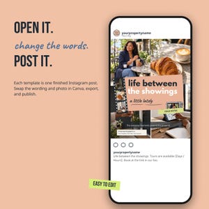 30 Editable Canva Instagram Templates for Leasing Offices, Property Managers (Lifestyle Social Style) imagem 19