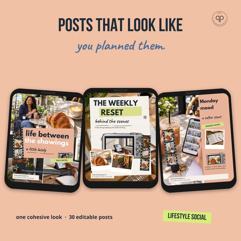 30 Editable Canva Instagram Templates for Leasing Offices, Property Managers (Lifestyle Social Style) imagem 4