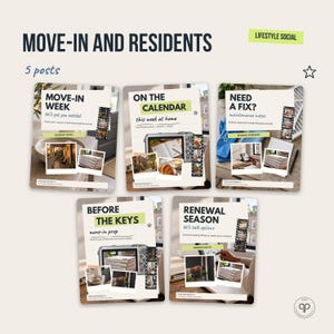 30 Editable Canva Instagram Templates for Leasing Offices, Property Managers (Lifestyle Social Style) imagem 13