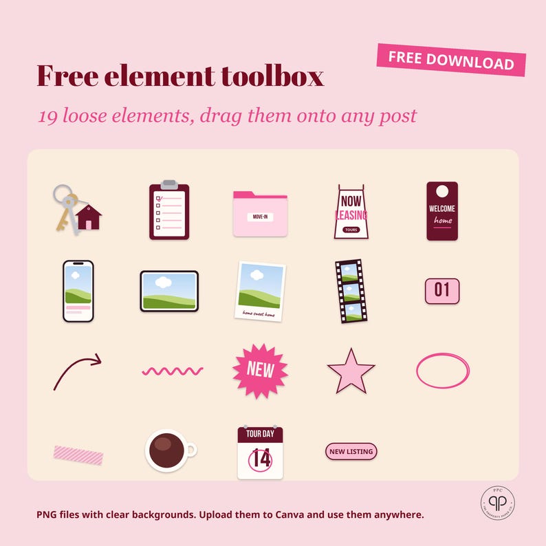 Instagram Templates for Property Managers, 50 Editable Canva Posts for Landlords, Leasing Offices & Rentals zdjęcie 9