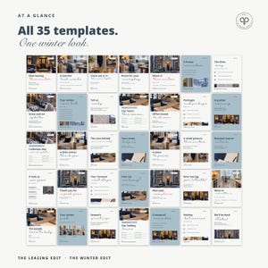 Instagram Templates, Editable Canva Social Media Posts for Property Managers & Leasing Offices | The Winter Edit, Seasonal Templates image 4