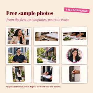 Instagram Templates for Property Managers, 50 Editable Canva Posts for Landlords, Leasing Offices & Rentals zdjęcie 8