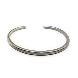 Flat Oxide Sterling Silver Cuff Bangle-Adjustable Bangle Bracelet-Bangle Men-Silver Bracelet-Cuff Bracelet-Silver Cuff-Valentine Gift Men