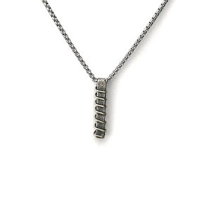 Bar Hammered Oxide Silver Men Necklace,Silver Necklace Men Jewelry, Necklace man, Men Pendant,Sterling Silver Pendant,Valentines Gift