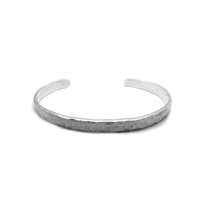 Hammered Sterling Silver Cuff Bangle , Adjustable Bangle Men Bracelet, Silver Bracelet,Sİlver Cuff Bracelet,Gift for Him,Valentines Day Gift