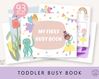 Busy Book Printable, Busy Binder Printable, Kids Quiet Book, Toddler Learning Binder, Preschool Activities, Homeschool Resources, Montessori