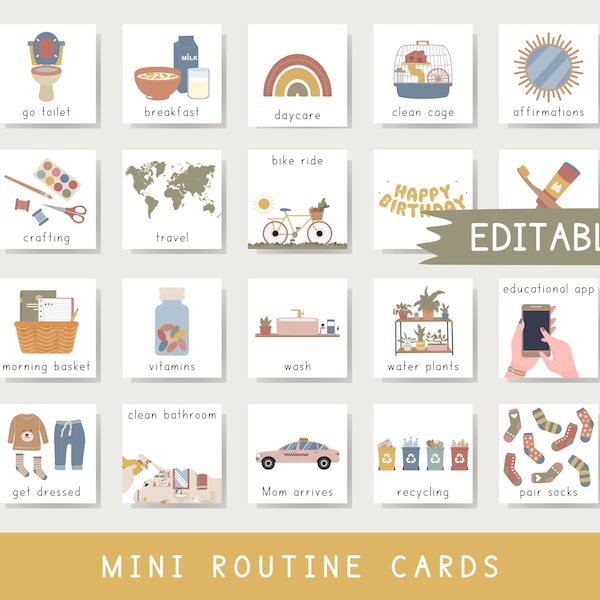 Routine Cards For Kids Daily Routine Cards Daily Rhythm Chart Visual Schedule Kids Toddler Routine Chore Chart Checklist Montessori Routine