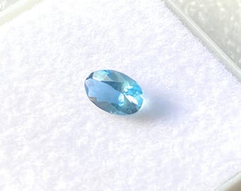 Natural Oval Paraiba Tourmaline Gemstone: December Birthstone (6x4MM, 0.30 Carat)valentine day gift