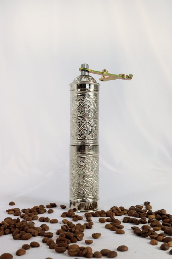Antique Coffee Grinder, Refillable Turkish Style Mill With Qualification  Adjustable Grinder, Manual Coffee Mill With Handle 